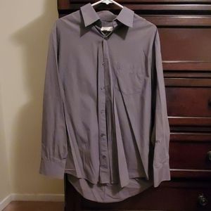 Grey long sleeve dress shirt